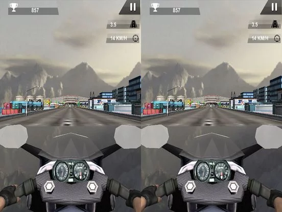 Изображение игры: VR Traffic Bike Rider: Extreme End-less Racing 3D