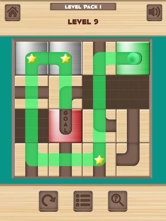 Изображение игры: Ball Unblock - Slide the blocks and roll the ball