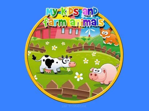 Изображение игры: my kids and farm animals - free