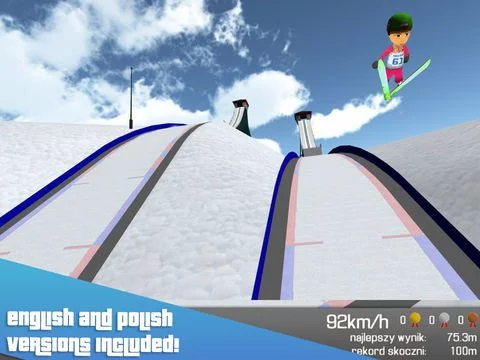 Изображение игры: Sochi Ski Jumping 3D - Winter Sports Free Version