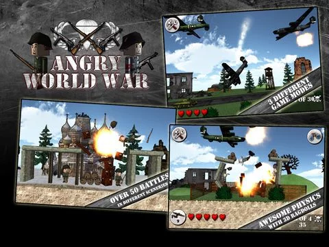 Изображение игры: Angry World War 2 FREE