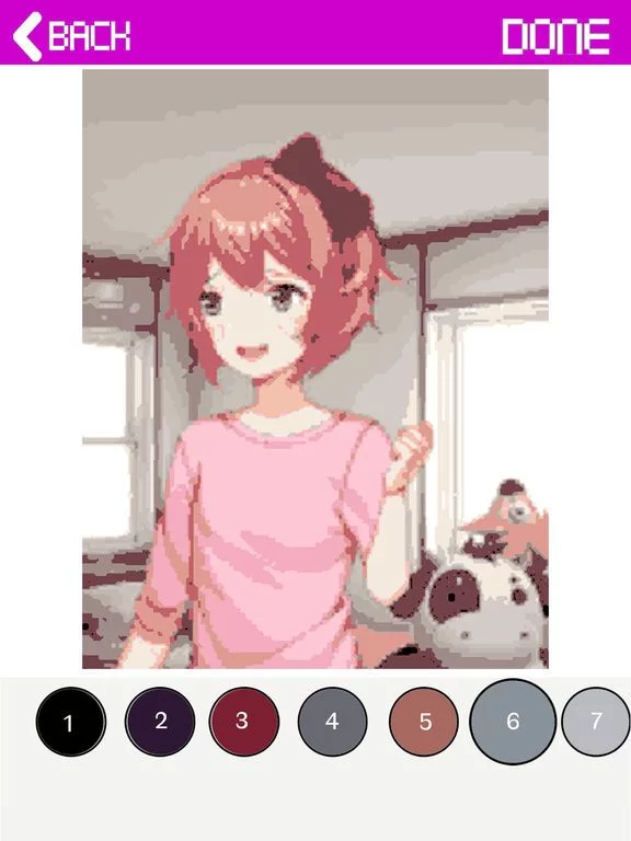 Изображение игры: Anime Coloring Game -Doki doki