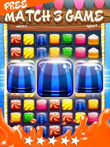 Изображение игры: Candy Maker Blast Puzzle Games - Fun Dessert Swapping Game For iPhone And iPad HD FREE