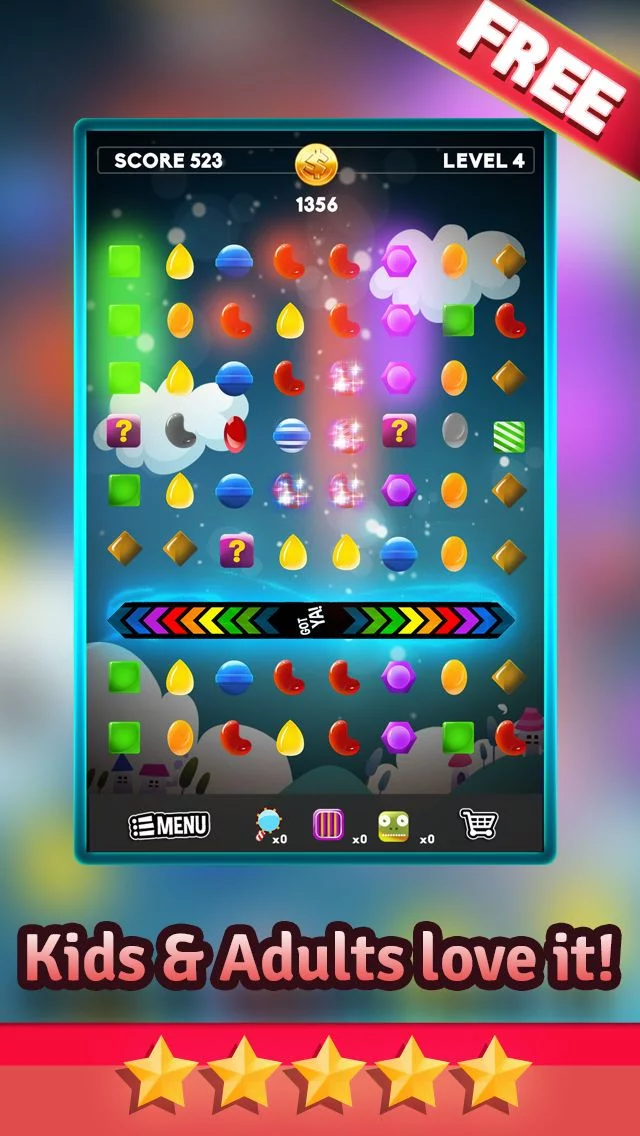 Изображение игры: Candy Mania Puzzle Games - Fun Candies Match3 For Kids HD FREE