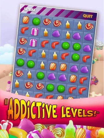 Изображение игры: Addictive Candy Games Blitz - The Match-3 Fruit Jelly Mania HD FREE