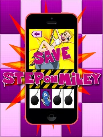 Изображение игры: Step on Miley - Don't Step On White Wrecking Ball Tile