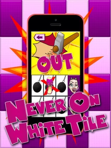 Изображение игры: Step on Miley - Don't Step On White Wrecking Ball Tile