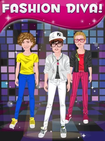 Изображение игры: Virtual Boyfriend Dressup Fever - My Fun Glam Fashion Dress Up Game With Justin for Kids And Girls One Direction Version FREE