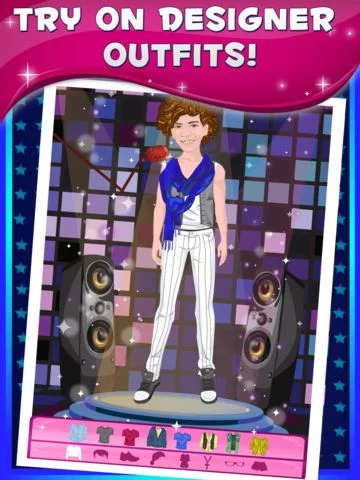 Изображение игры: Virtual Boyfriend Dressup Fever - My Fun Glam Fashion Dress Up Game With Justin for Kids And Girls One Direction Version FREE