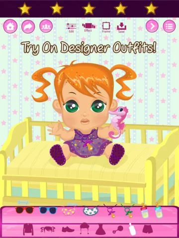Изображение игры: Baby Dress Up Game For Girls - Beauty Salon Fashion And Style Makeover FREE