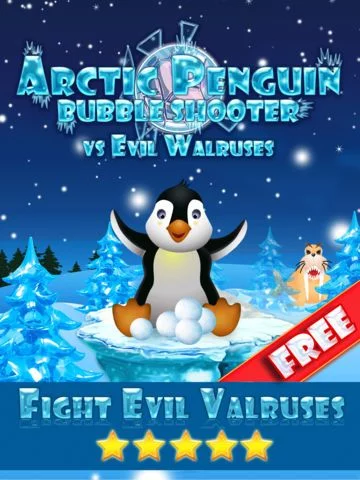 Изображение игры: Arctic Penguin Bubble Shooter - Cute Winter Snow Games For Kids FREE