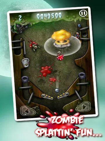 Изображение игры: Zombie Pinball Arcade - A Scary Halloween Game For Kids Free