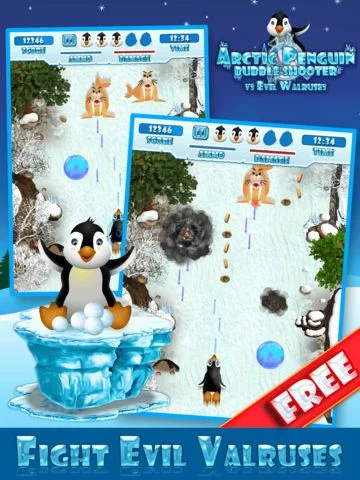 Изображение игры: Arctic Penguin Bubble Shooter - Cute Winter Snow Games For Kids FREE