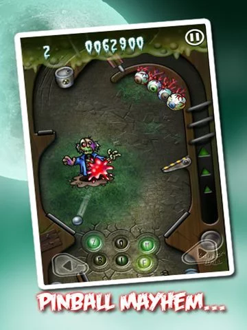 Изображение игры: Zombie Pinball Arcade - A Scary Halloween Game For Kids Free
