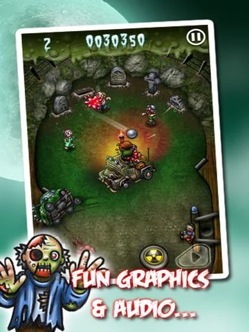 Изображение игры: Zombie Pinball Arcade - A Scary Halloween Game For Kids Free