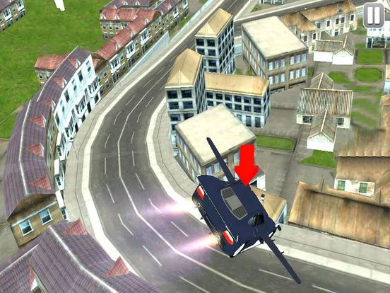 Изображение игры: Futuristic Flying Car: Crazy Driving Simulator 3D