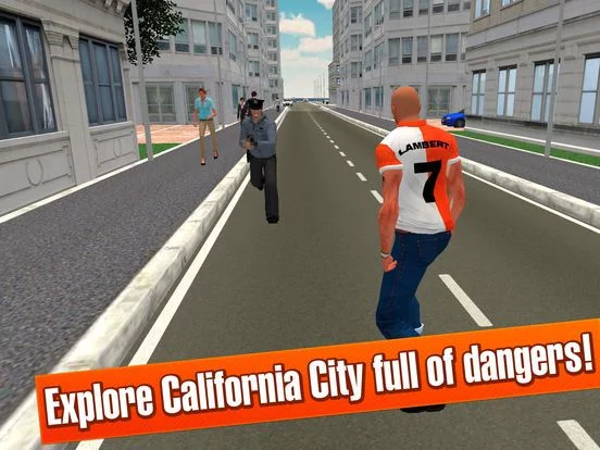Изображение игры: California Car Theft Race 3D Full