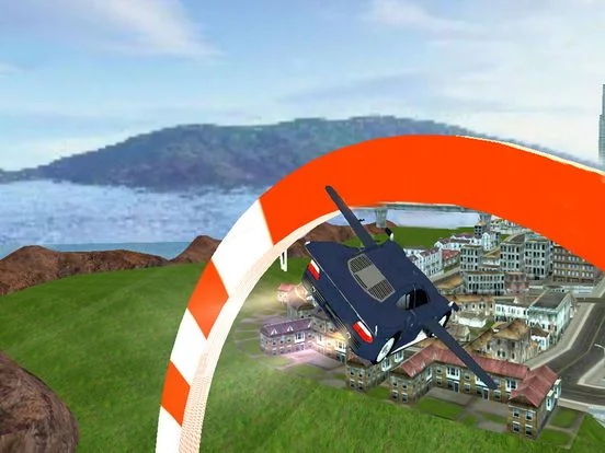 Изображение игры: Futuristic Flying Car: Crazy Driving Simulator 3D