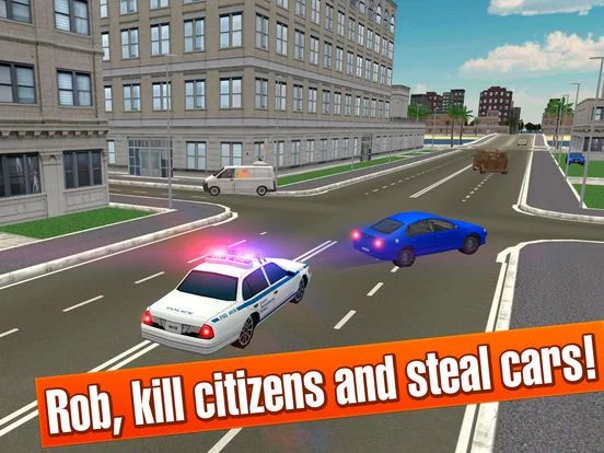 Изображение игры: California Car Theft Race 3D Full