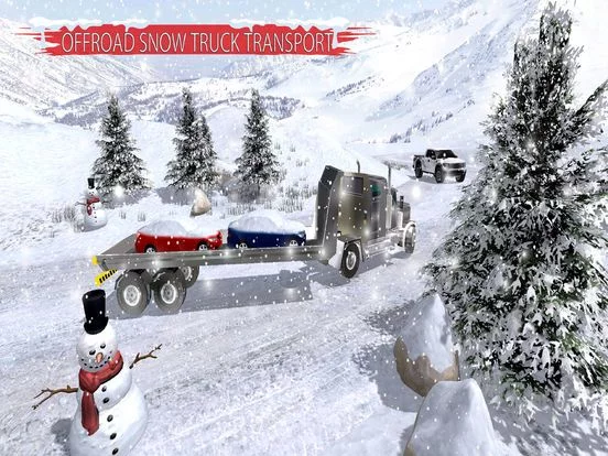 Изображение игры: Winter Snow Giant Truck Drive