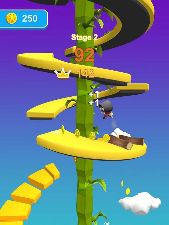 Изображение игры: Run Stars: Jump on Helix Road