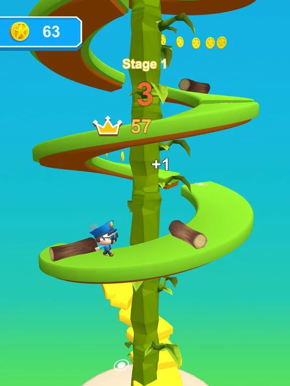 Изображение игры: Run Stars: Jump on Helix Road
