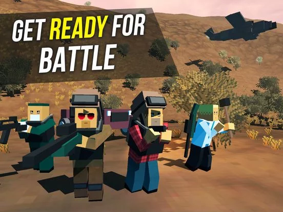 Изображение игры: Pixel Battle Royale Ground Gun
