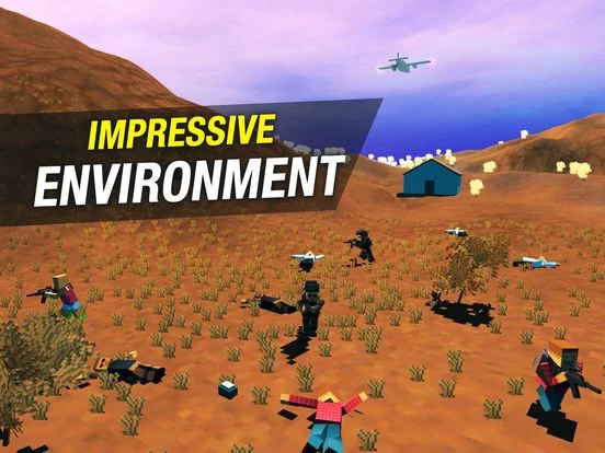 Изображение игры: Pixel Battle Royale Ground Gun