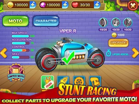 Изображение игры: Stunt Racing - Extreme Moto Trials