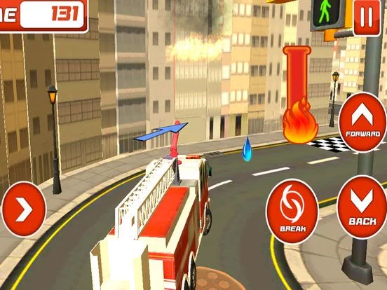 Изображение игры: City Fire Fighter Rescue Truck Sim