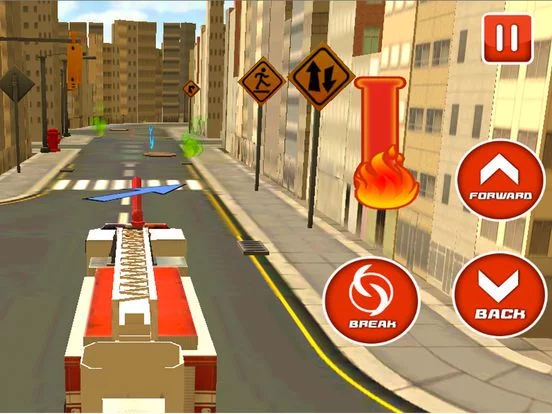 Изображение игры: City Fire Fighter Rescue Truck Sim