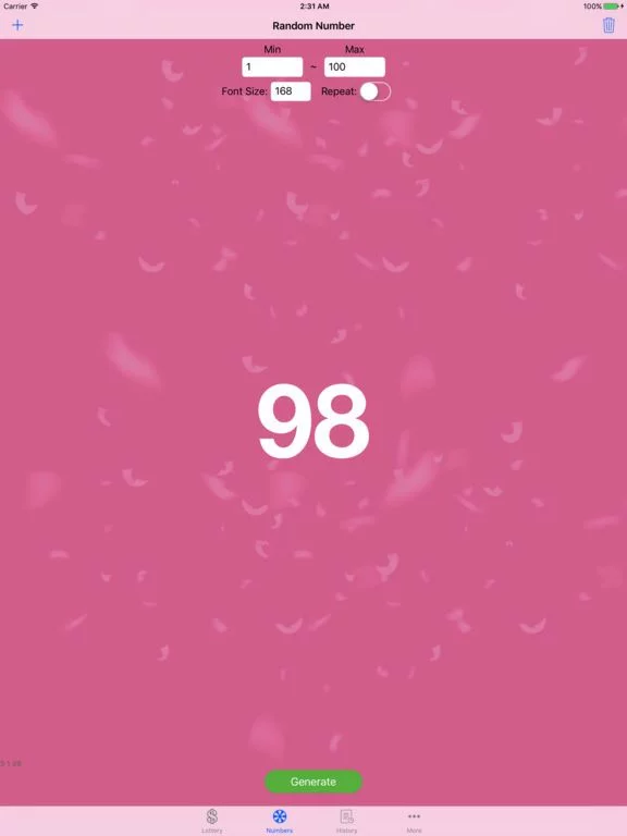 Изображение игры: Random All Numbers - the random number generator