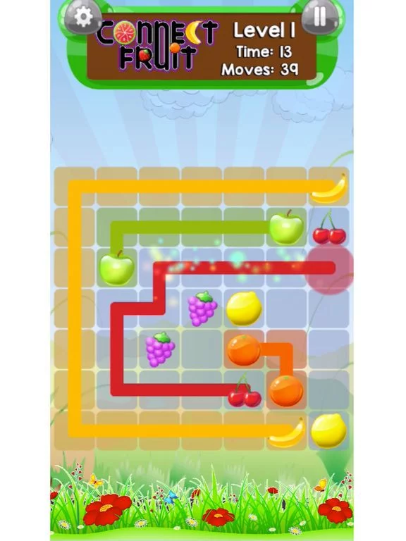Изображение игры: Connect Fruit