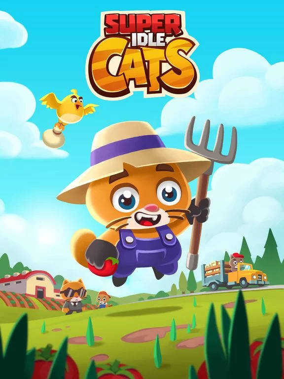 Изображение игры: Super Idle Cats - Clicker Farm