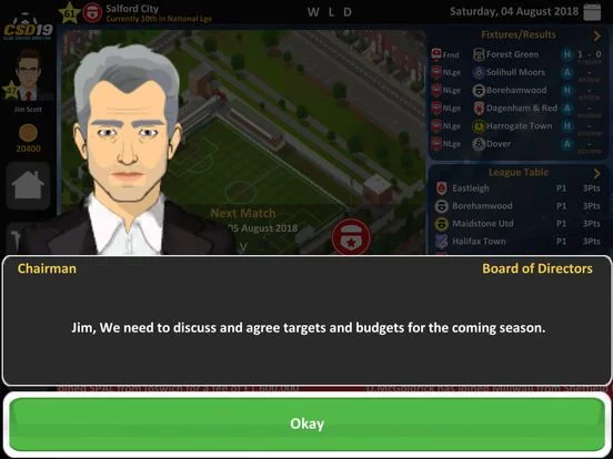 Изображение игры: Club Soccer Director 2019