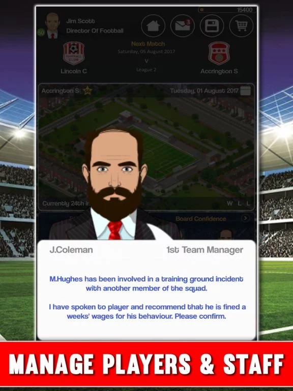 Изображение игры: Club Soccer Director 2018