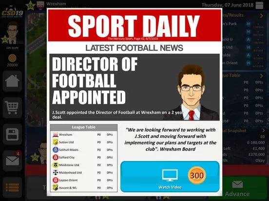 Изображение игры: Club Soccer Director 2019