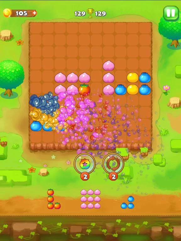 Изображение игры: Puzzle Fruit - Tap Block Games