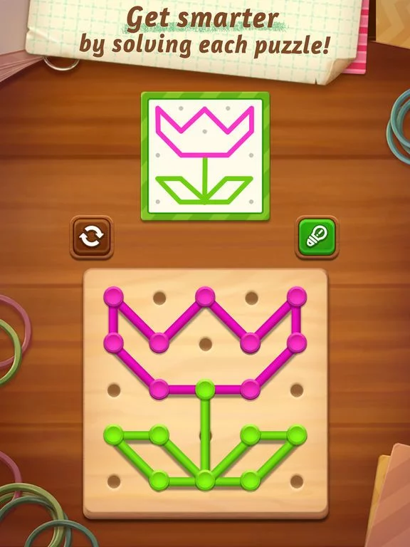 Изображение игры: Line Puzzle: Color String Art