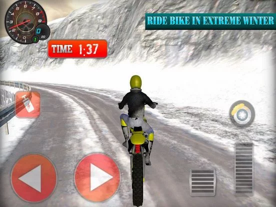 Изображение игры: Winter Skill Driving Motorcycl