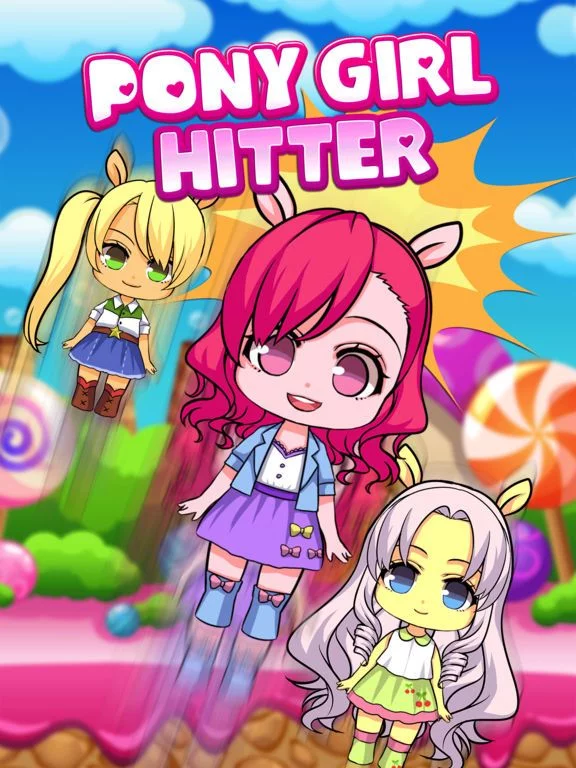 Изображение игры: The Pony Girls Jumping Dash Pro