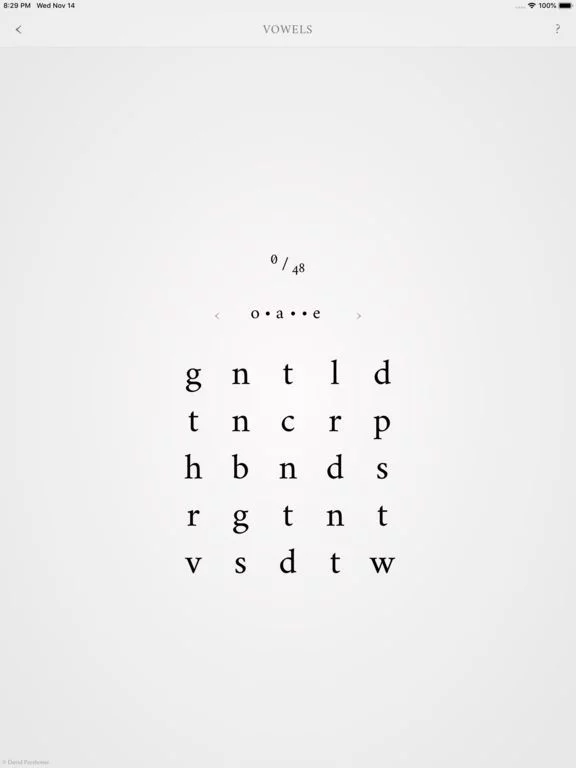 Изображение игры: Vowels