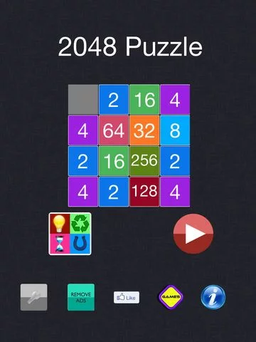 Изображение игры: 2048 Puzzle Board Free - Number Puzzle game (4096 - 5x5) Redefined
