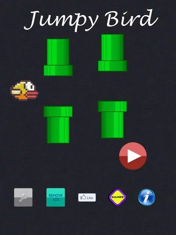 Изображение игры: Jumpy Bird - Night Mode Tiny Bird Fly Adventure
