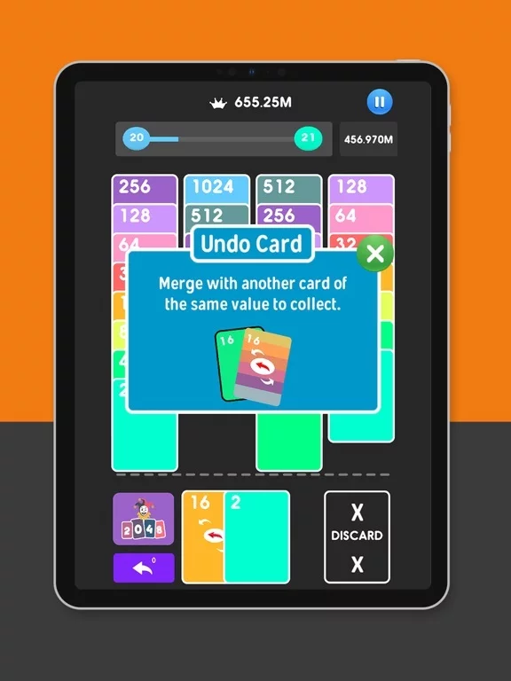 Изображение игры: Classic 2048 Merge Solitaire