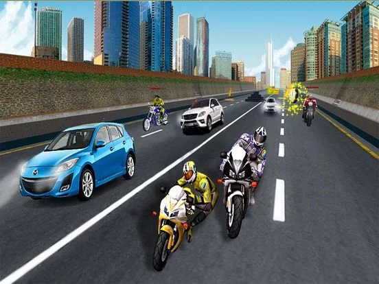 Изображение игры: Bike Attack Race