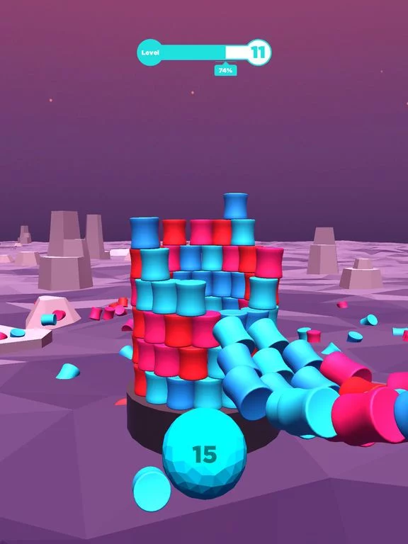 Изображение игры: Color Stack Tower