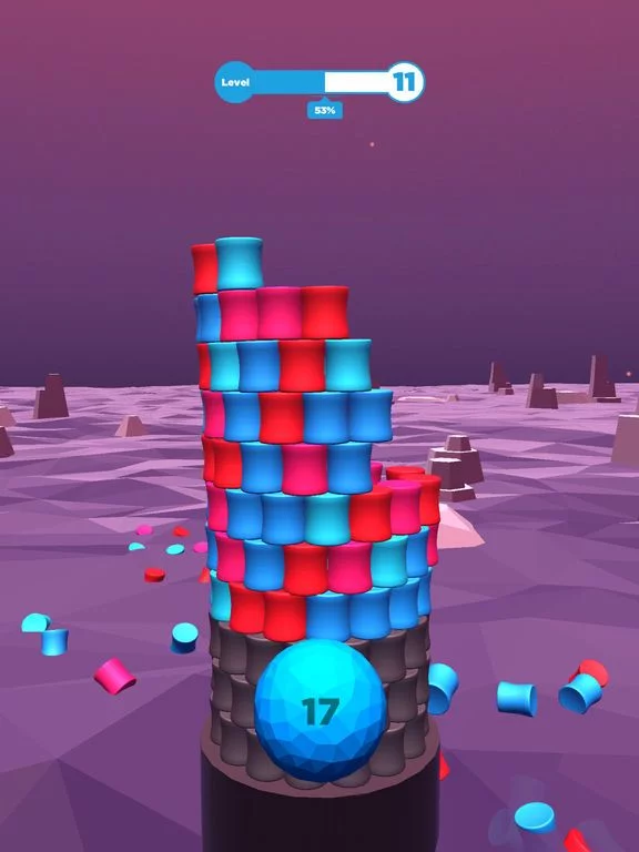 Изображение игры: Color Stack Tower
