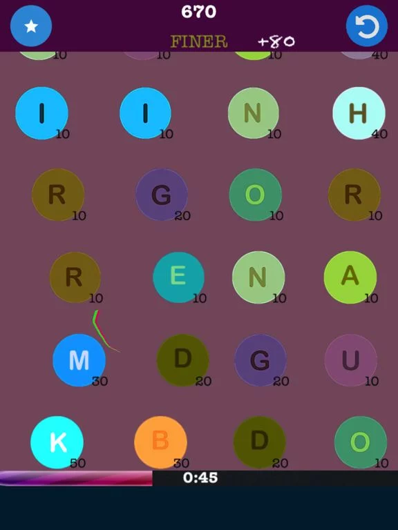 Изображение игры: Word Swing: Slice and Create