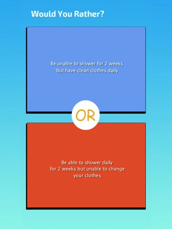 Изображение игры: Would u Rather?